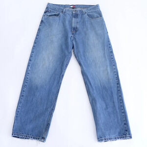 Tommy Hilfiger Vintage 90's Y2K Wide Leg Jeans ~Blue  ~36/30